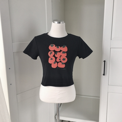 半袖Tシャツ トマトクロップ半袖Tシャツ