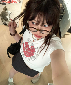 半袖Tシャツ ラブクリップ半袖Tシャツ IVORY