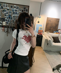 半袖Tシャツ ラブクリップ半袖Tシャツ IVORY