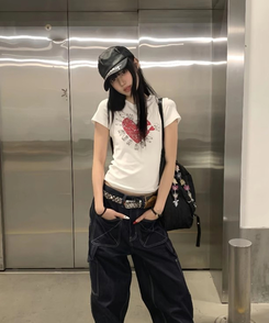 半袖Tシャツ ラブクリップ半袖Tシャツ IVORY