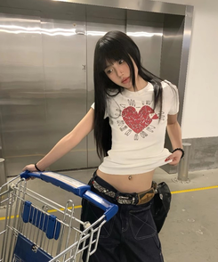 半袖Tシャツ ラブクリップ半袖Tシャツ IVORY