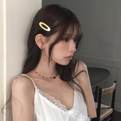 ジュエリー ブラックリボンサージカルネックレス BLACK