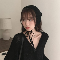 ジュエリー ブラックリボンサージカルネックレス BLACK
