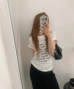 半袖Tシャツ デイリーワンラウンド半袖Tシャツ IVORY