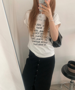 半袖Tシャツ デイリーワンラウンド半袖Tシャツ IVORY