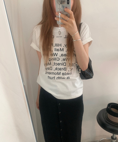 半袖Tシャツ デイリーワンラウンド半袖Tシャツ IVORY