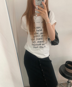 半袖Tシャツ デイリーワンラウンド半袖Tシャツ IVORY
