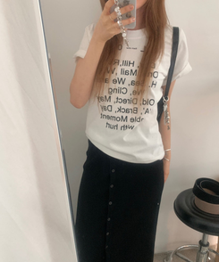 半袖Tシャツ デイリーワンラウンド半袖Tシャツ IVORY