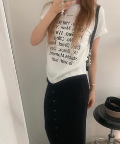 半袖Tシャツ デイリーワンラウンド半袖Tシャツ IVORY