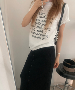 半袖Tシャツ デイリーワンラウンド半袖Tシャツ IVORY