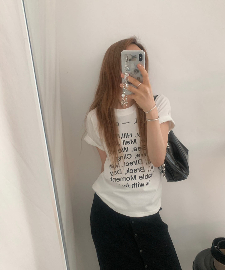 デイリーワンラウンド半袖Tシャツ IVORY
