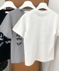 半袖Tシャツ レタリングラウンド半袖Tシャツ