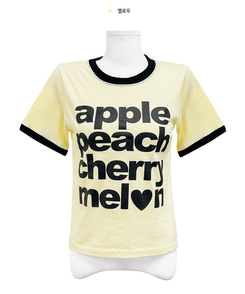 アップルバイカラー半袖Tシャツ