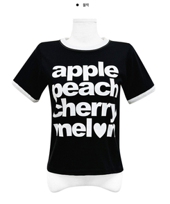 アップルバイカラー半袖Tシャツ