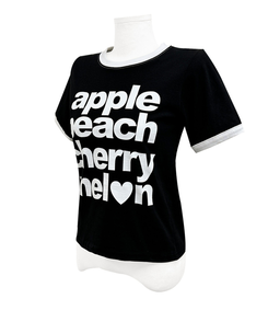 アップルバイカラー半袖Tシャツ