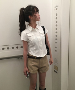 半袖Tシャツ ポケットスリム半袖Tシャツ WHITE