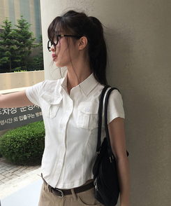 半袖Tシャツ ポケットスリム半袖Tシャツ WHITE