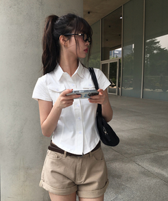 半袖Tシャツ ポケットスリム半袖Tシャツ WHITE