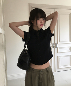 半袖Tシャツ ポケットスリム半袖Tシャツ BLACK