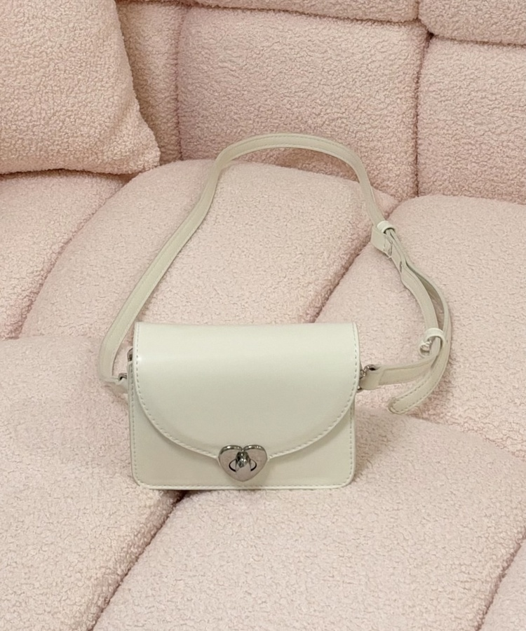 バッグ ハートロックミニショルダーバッグ IVORY
