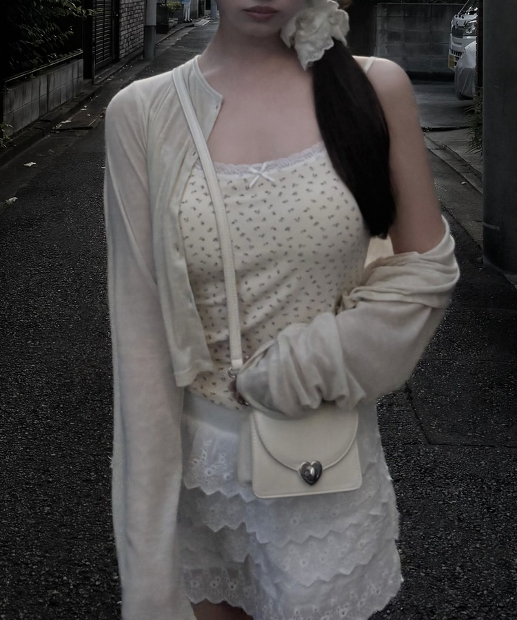 バッグ ハートロックミニショルダーバッグ IVORY