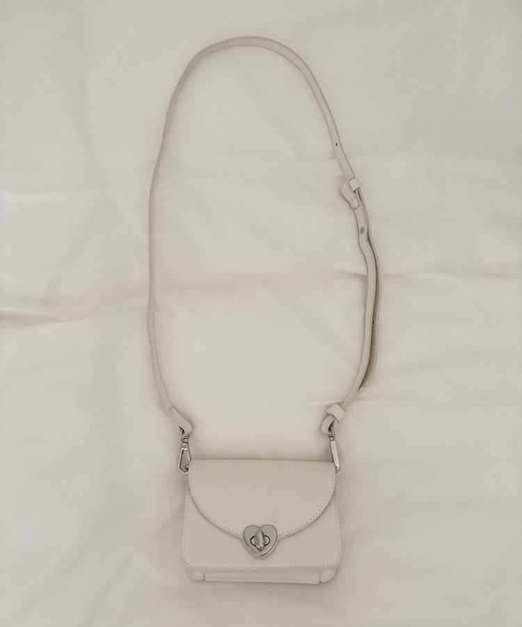 バッグ ハートロックミニショルダーバッグ IVORY