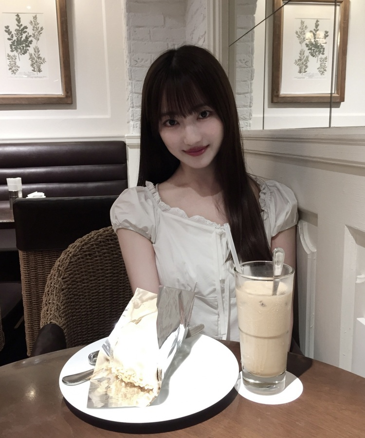 ブラウス リボンレースパフブラウス IVORY