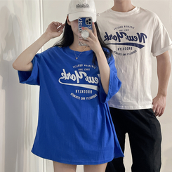 半袖Tシャツ ソーダレタリング半袖Tシャツ BLUE