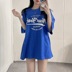 半袖Tシャツ ソーダレタリング半袖Tシャツ BLUE