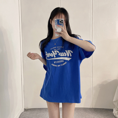 半袖Tシャツ ソーダレタリング半袖Tシャツ BLUE