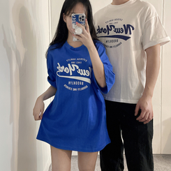 半袖Tシャツ ソーダレタリング半袖Tシャツ BLUE