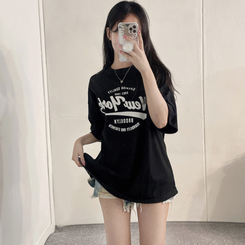 半袖Tシャツ ソーダレタリング半袖Tシャツ BLACK