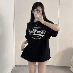 半袖Tシャツ ソーダレタリング半袖Tシャツ BLACK
