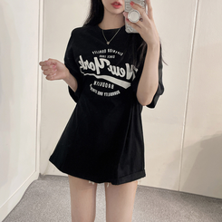半袖Tシャツ ソーダレタリング半袖Tシャツ BLACK