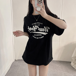 半袖Tシャツ ソーダレタリング半袖Tシャツ BLACK