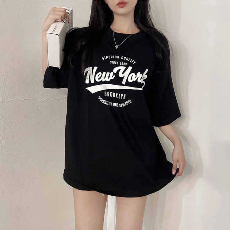 ソーダレタリング半袖Tシャツ BLACK