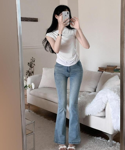 半袖Tシャツ ドレープキャップスリーブTシャツ(5color) IVORY