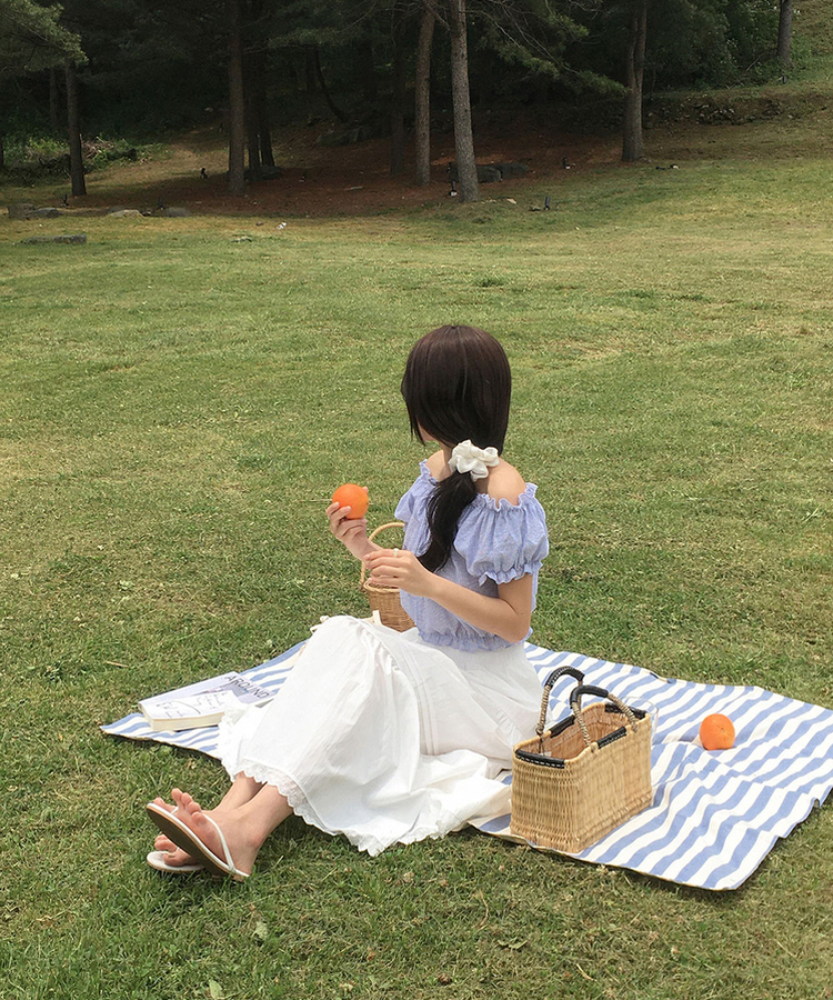 ピンタックフレアティアードロングスカート IVORY