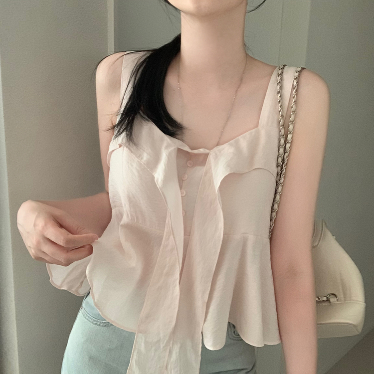 リボンフレアキャミソールブラウス LIGHT PINK
