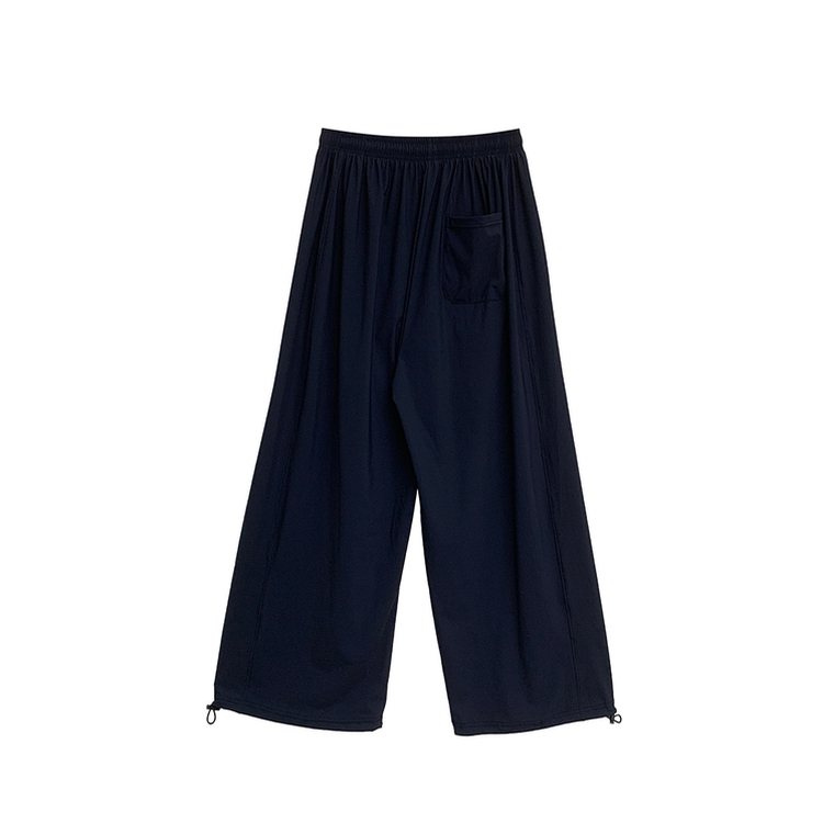 【丈別】サイドスリットサマーワイドクーリングパンツ