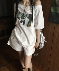 ショートパンツ コットンショートパンツ WHITE
