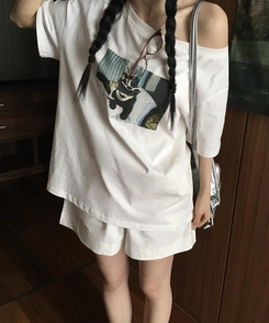 ショートパンツ コットンショートパンツ WHITE