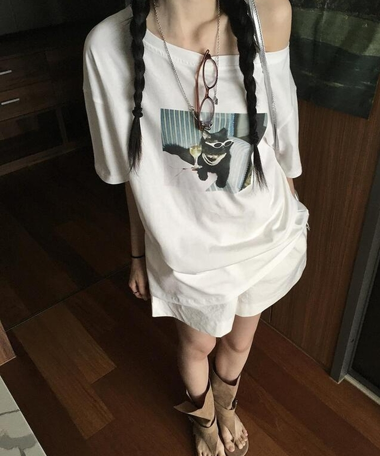 コットンショートパンツ WHITE