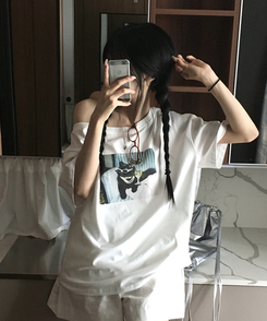 半袖Tシャツ プリンティングオフ半袖Tシャツ WHITE