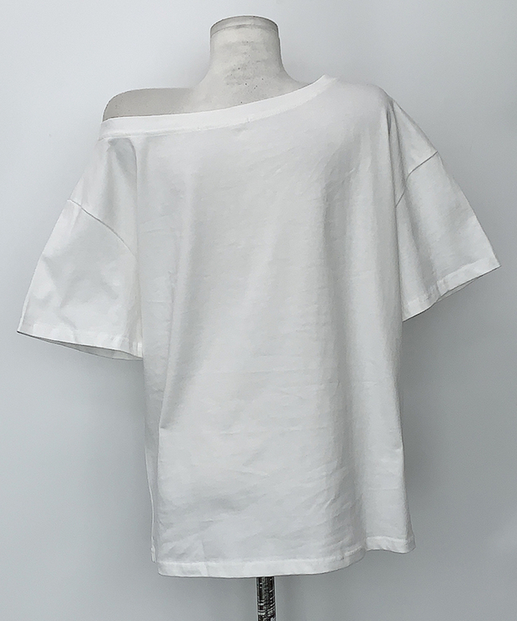 プリンティングオフ半袖Tシャツ