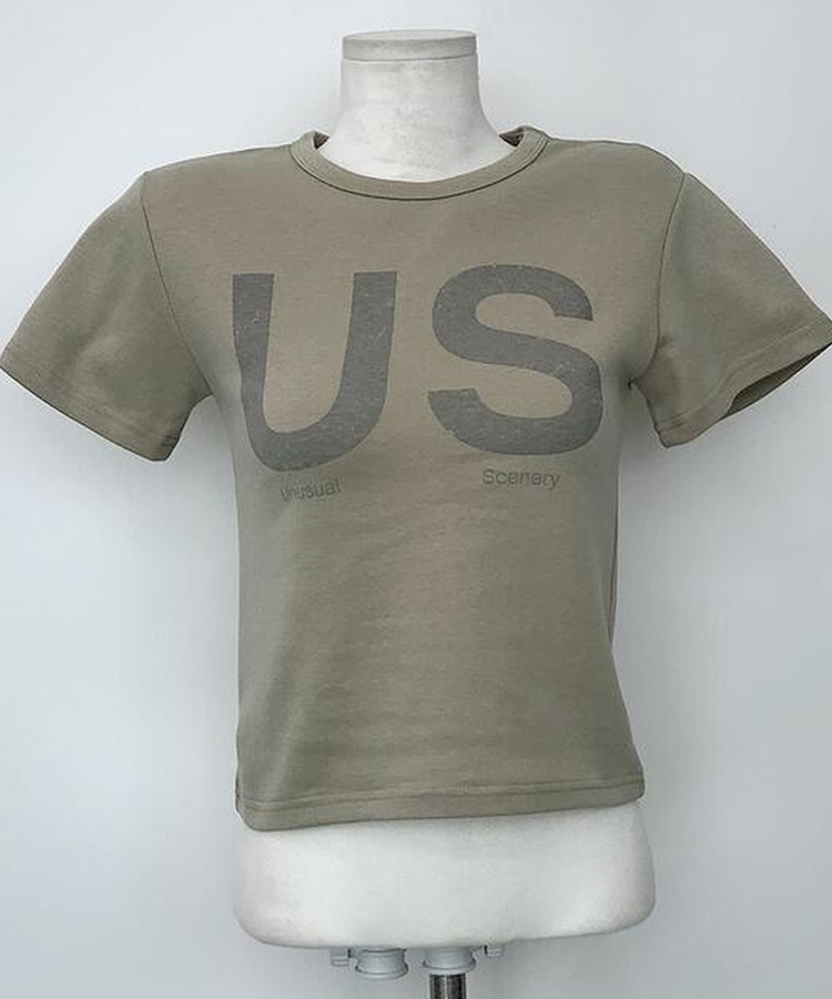 クロップ半袖Tシャツ