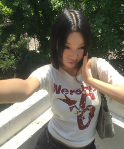 半袖Tシャツ ナンバーオフショルダー半袖Tシャツ WHITE