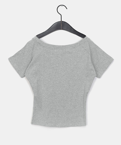 半袖Tシャツ ナンバーオフショルダー半袖Tシャツ