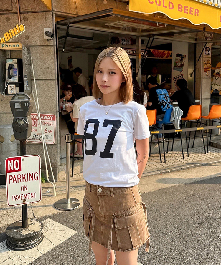 ミニスカート バンセルポケット付きスカート CAMEL