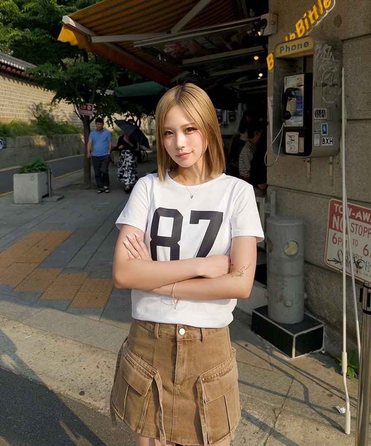 ミニスカート バンセルポケット付きスカート CAMEL
